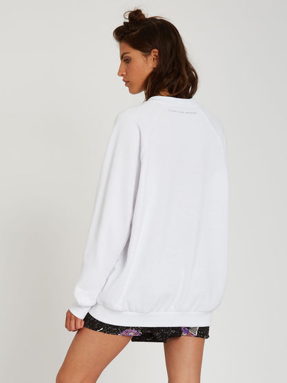 Coral Morph Sweatshirt - White