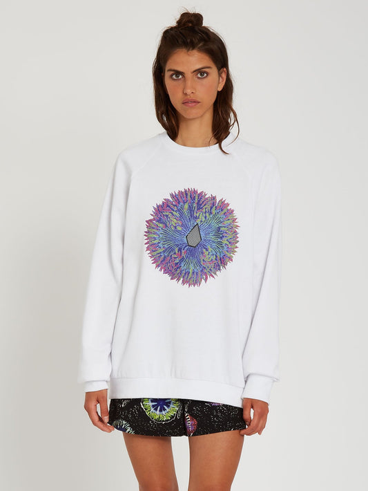 Coral Morph Sweatshirt - White