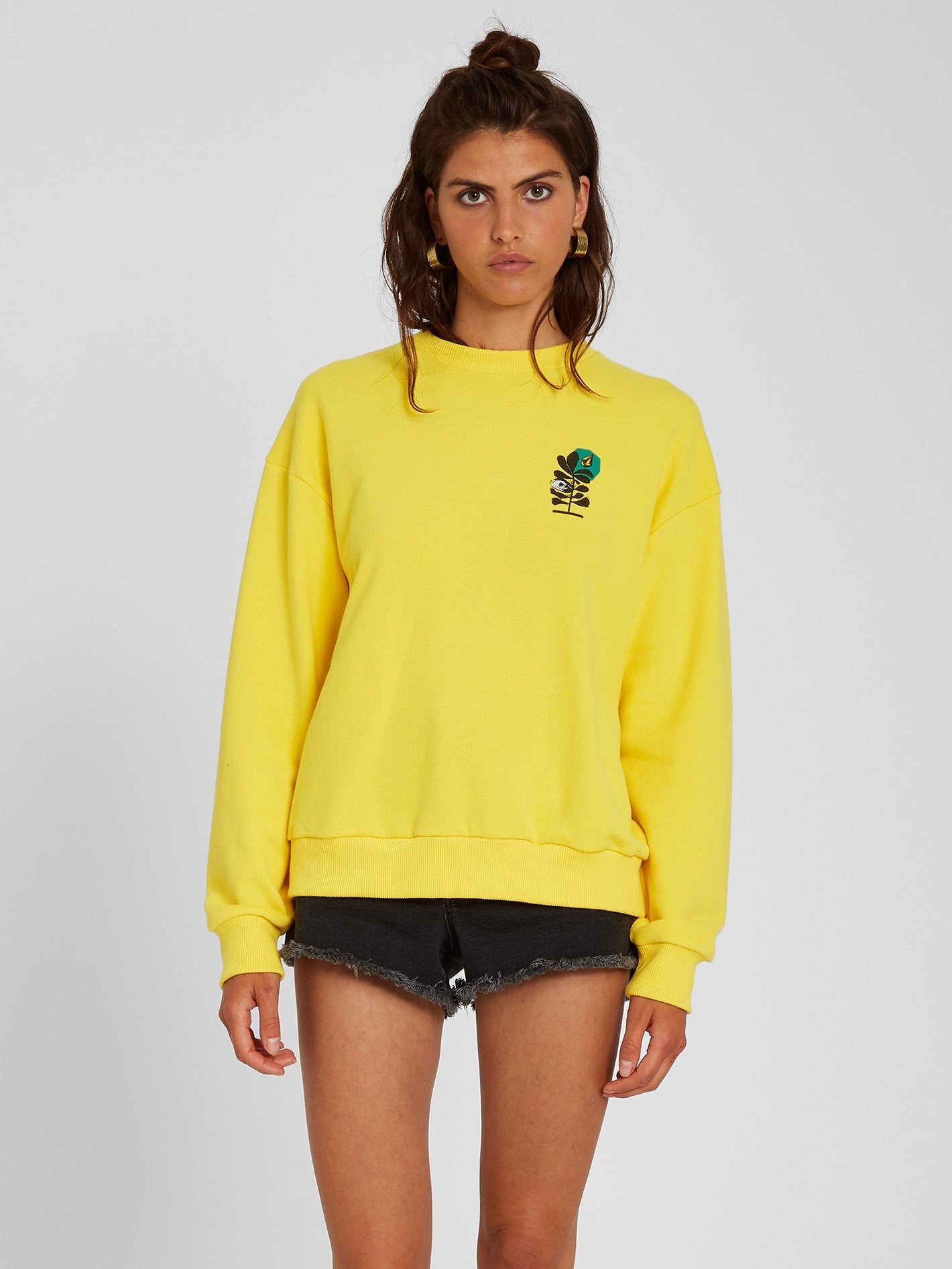 Volcheck Sweatshirt - Acid Lemon