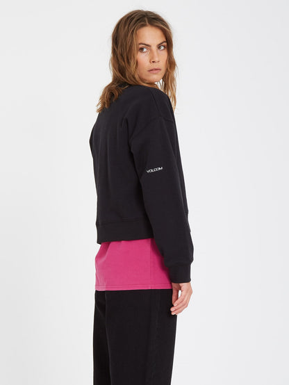 Stone Heart Sweatshirt - BLACK