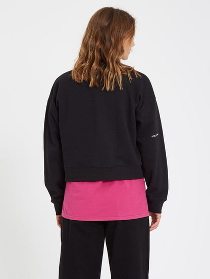 Stone Heart Sweatshirt - BLACK