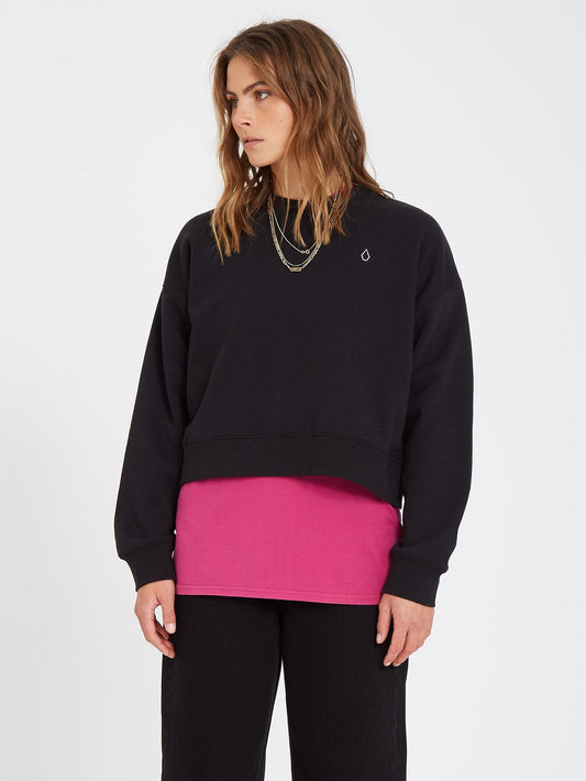 Stone Heart Sweatshirt - BLACK