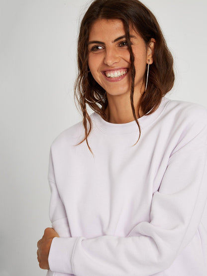 Stone Heart Sweatshirt - Lavender
