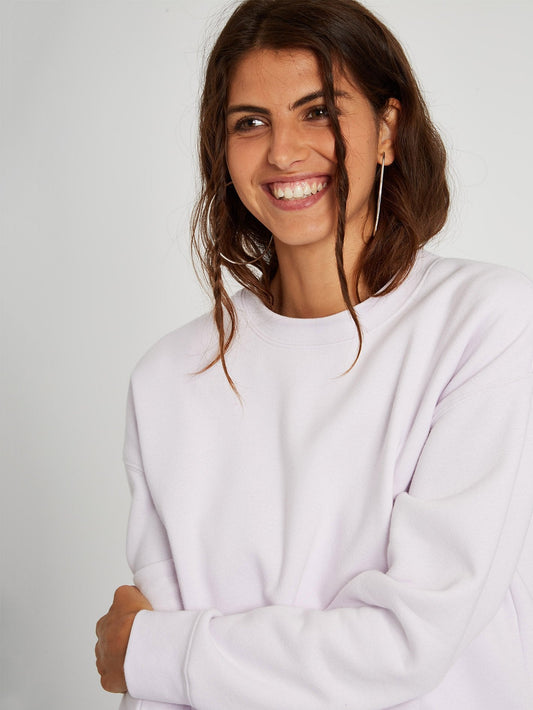 Stone Heart Sweatshirt - Lavender