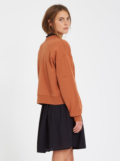 Stone Heart Sweatshirt - MOCHA