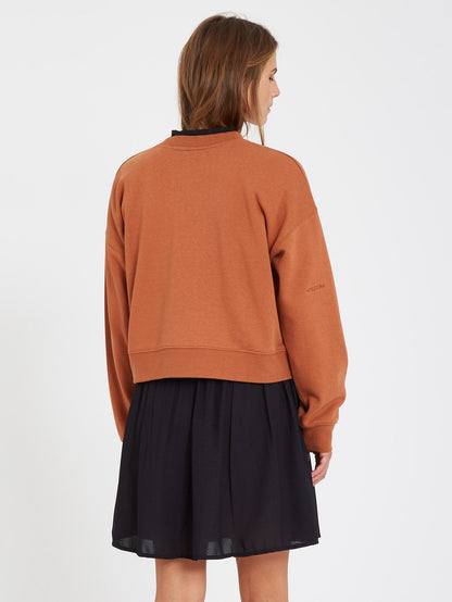 Stone Heart Sweatshirt - MOCHA