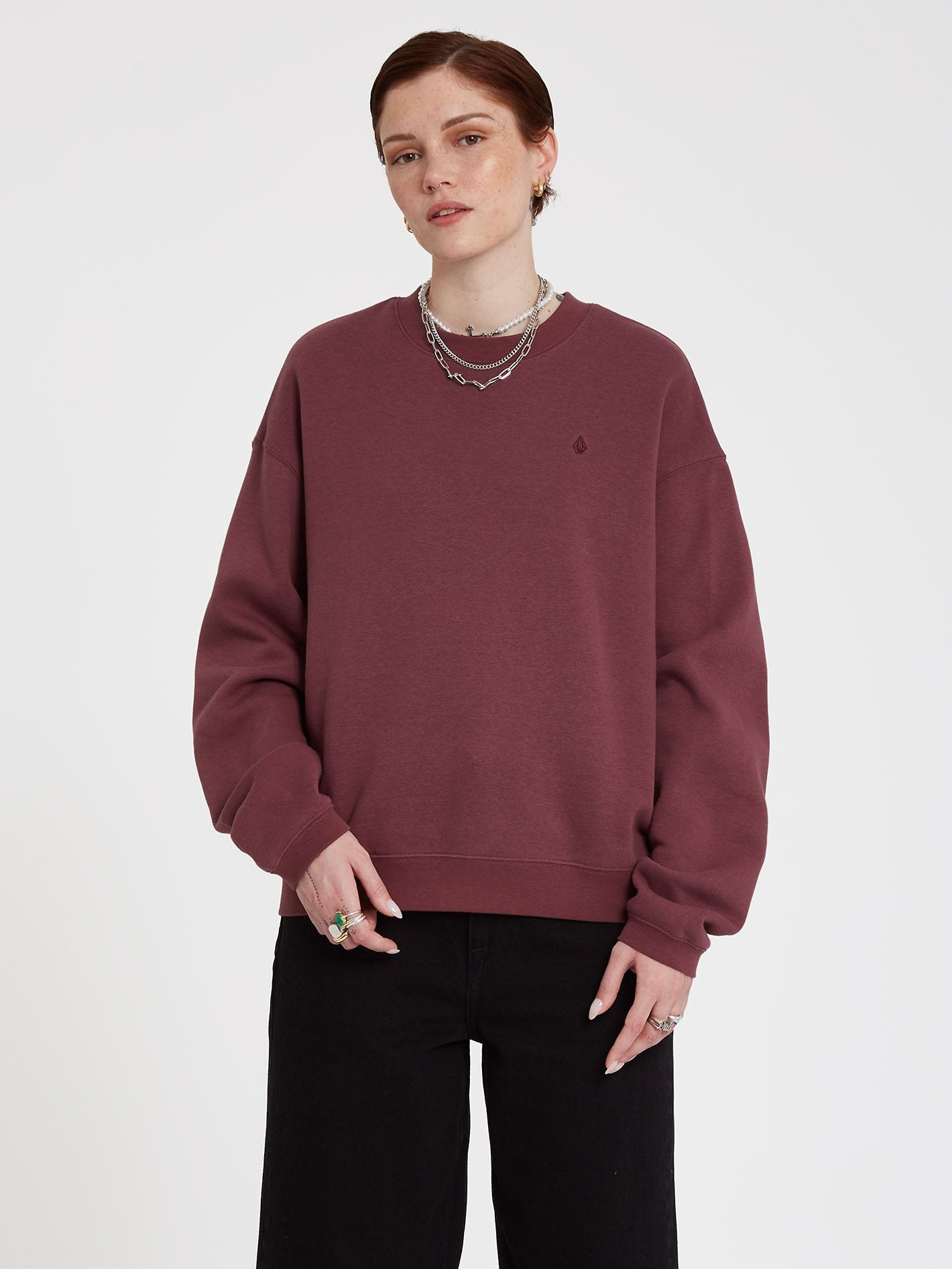 Stone Heart Ii Sweatshirt - EGGPLANT