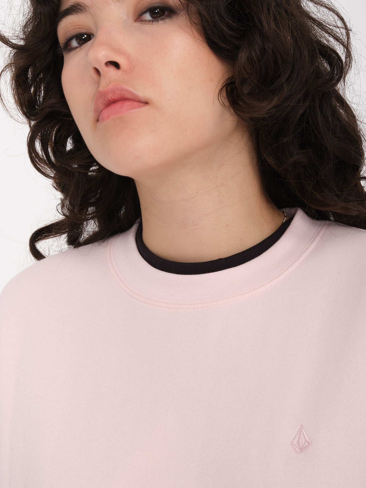 Stone Heart Up Sweatshirt - LILAC ASH