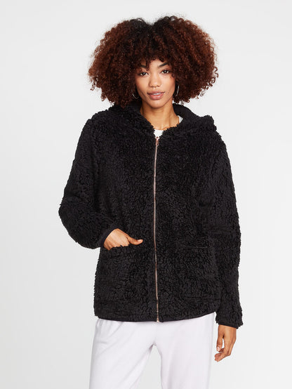 Lil Phuz Up Zip Hoodie - BLACK