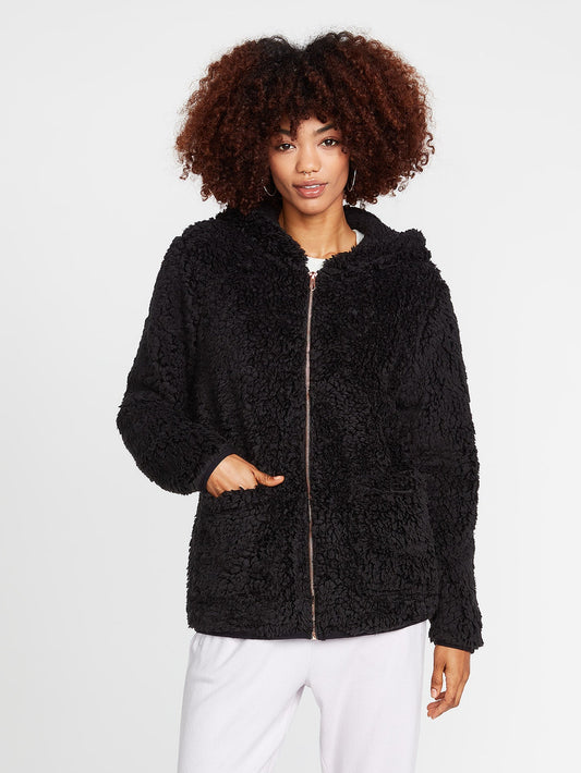 Lil Phuz Up Zip Hoodie - BLACK