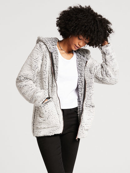 Lil Phuz Up Zip Hoodie - LIGHT GREY