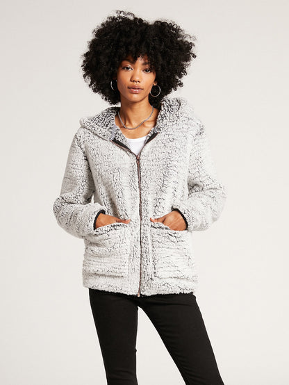Lil Phuz Up Zip Hoodie - LIGHT GREY