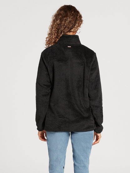 Pheelin Phuzzy Zip Sweatshirt - BLACK
