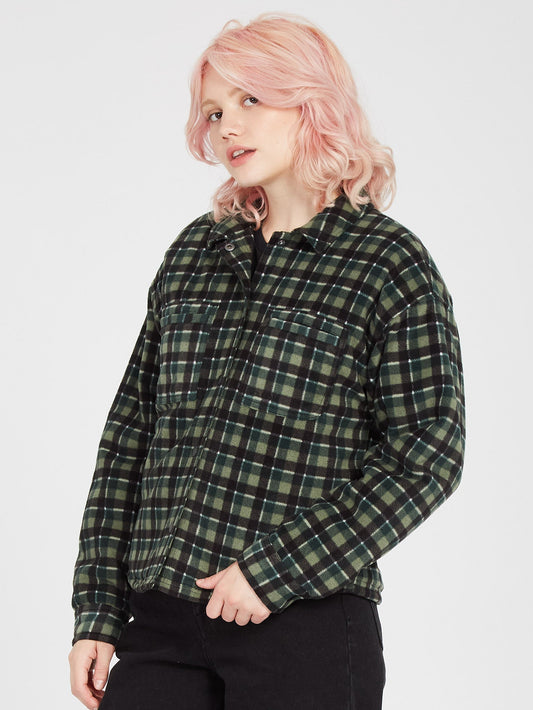Wowered Fleece Jacket - DARK PINE