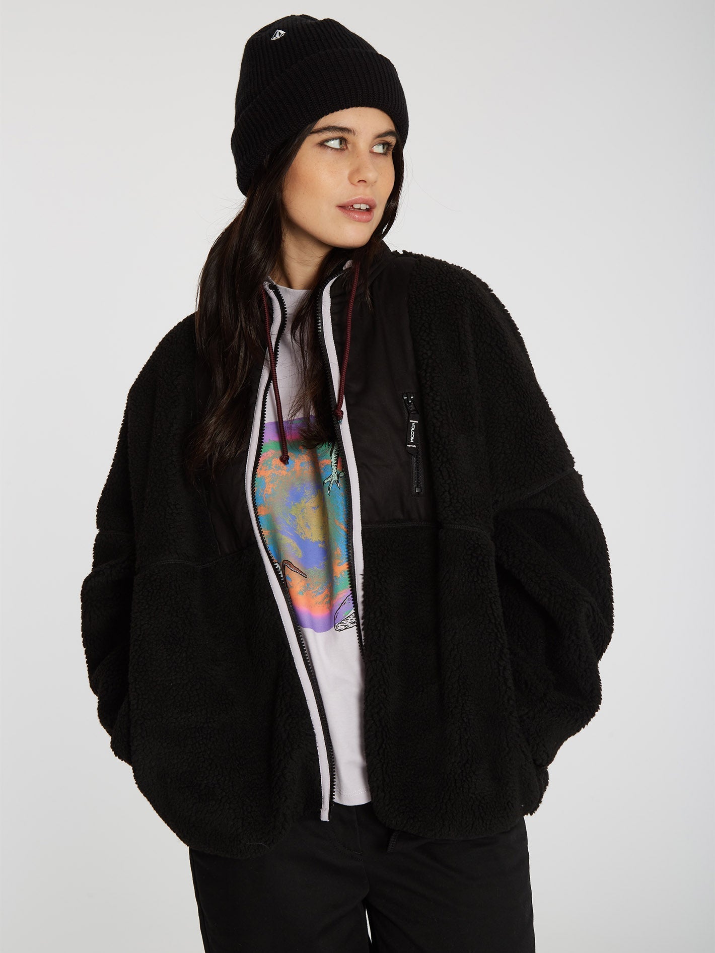 Fuzoff Sherpa Jacket - BLACK
