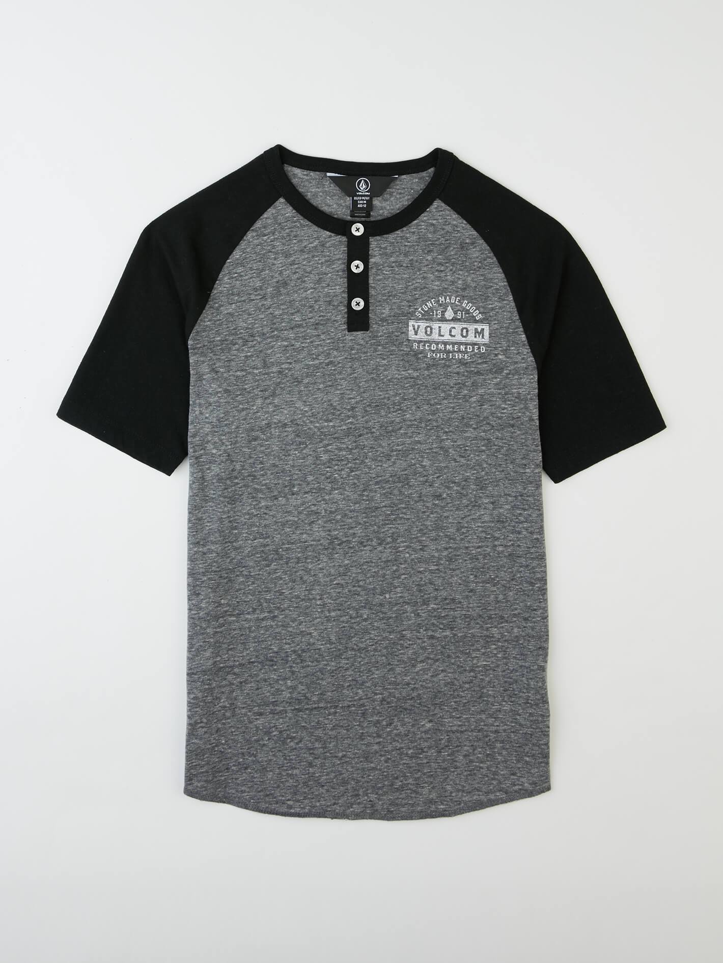 Banks Colorblock Henley - Black(Kids)