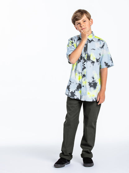 Saturate Shirt - LIME TIE DYE - (BOYS)