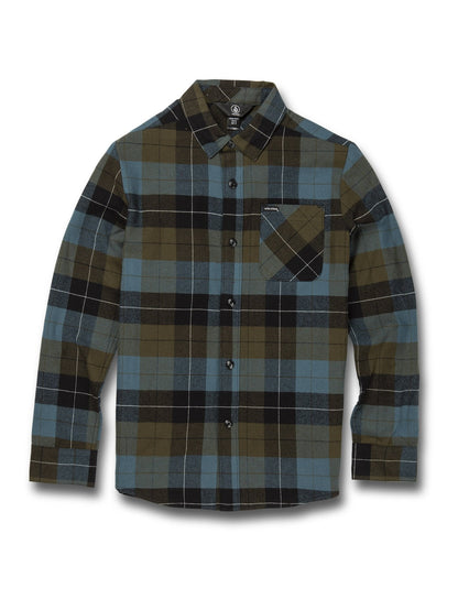 Caden Plaid Shirt - MILITARY (Kids)