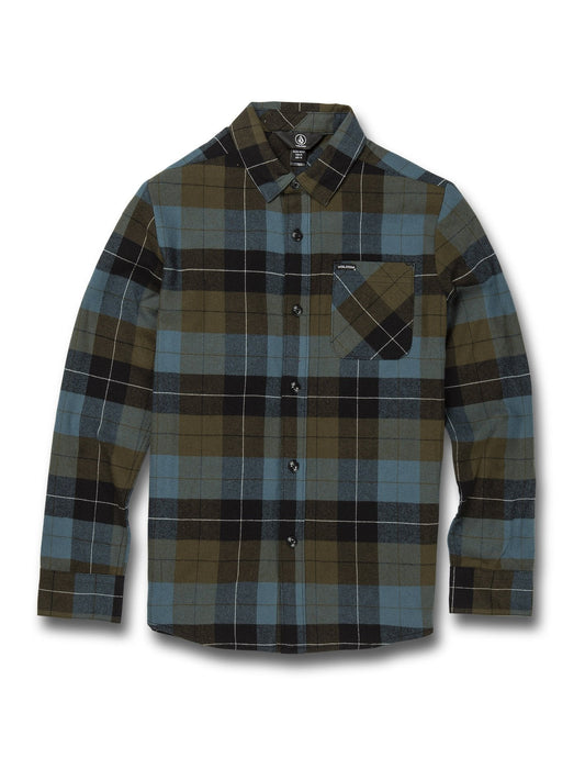 Caden Plaid Shirt - MILITARY (Kids)