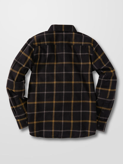 Caden Plaid Shirt - BLACK - (BOYS)