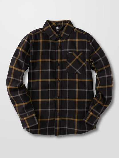 Caden Plaid Shirt - BLACK - (BOYS)