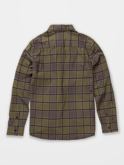 Caden Plaid Shirt - MILITARY - (KIDS)