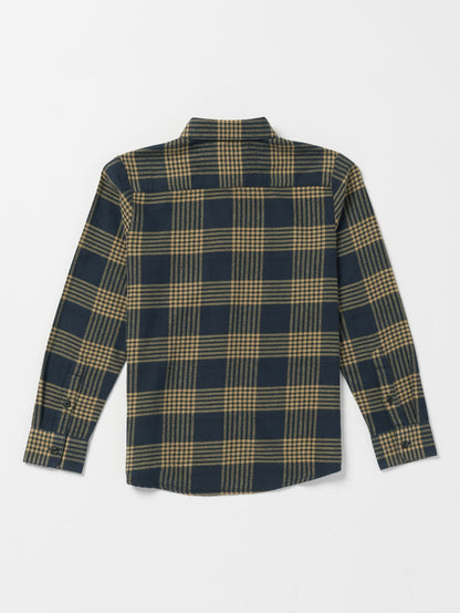 Caden Plaid Shirt - NAVY - (KIDS)