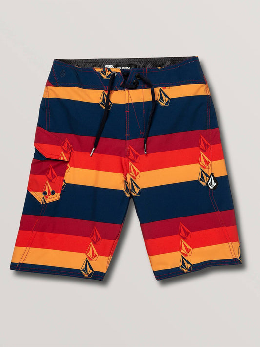 Lido Liney Mod Boardshort (Kids) - Indigo