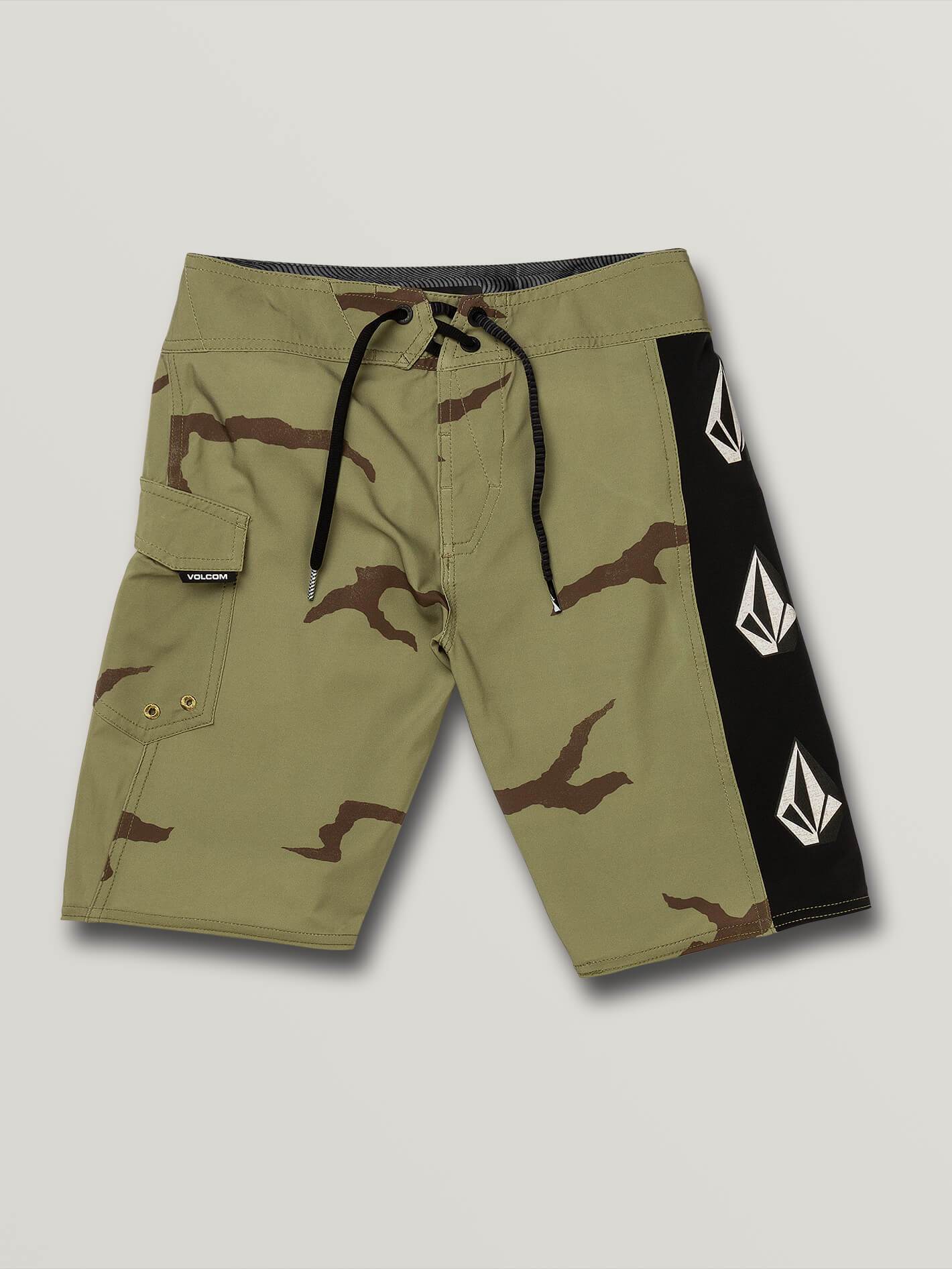 Deadly Stones Mod Boardshort - Light Army (Kids)