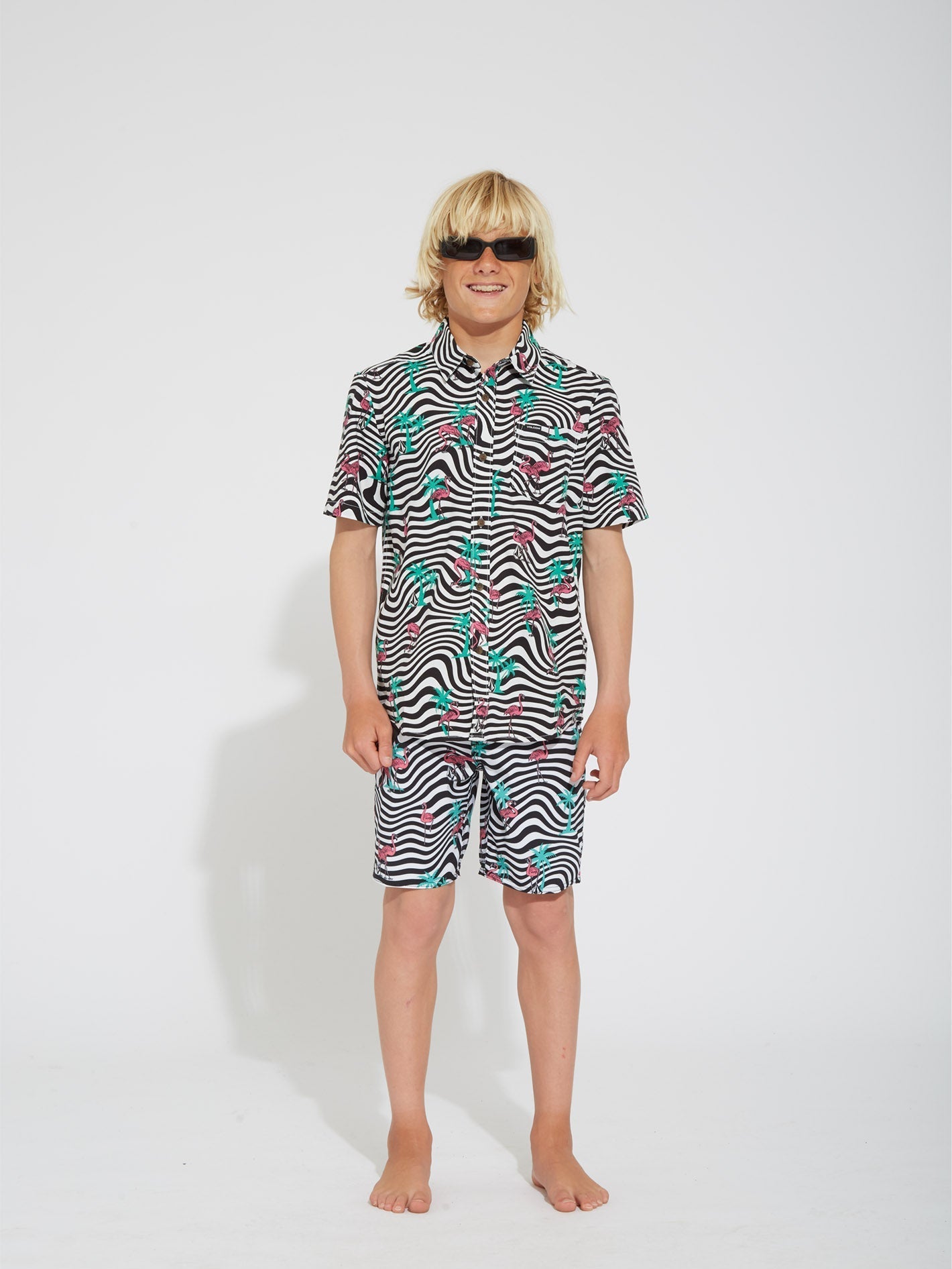 Flamingbros Mod 16" Boardshort - WHITE - (KIDS)