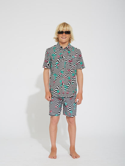 Flamingbros Mod 16" Boardshort - WHITE - (KIDS)