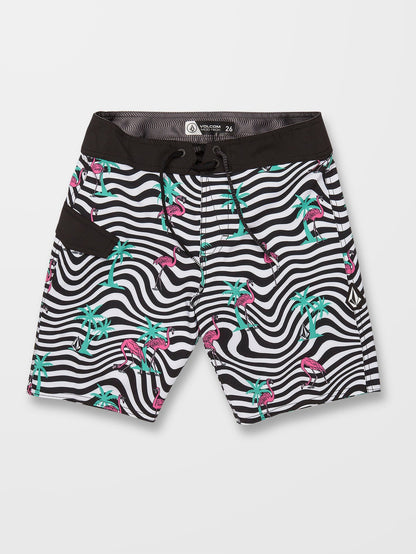 Flamingbros Mod 16" Boardshort - WHITE - (KIDS)