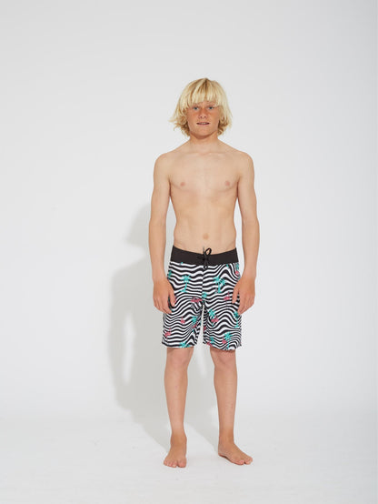 Flamingbros Mod 16" Boardshort - WHITE - (KIDS)