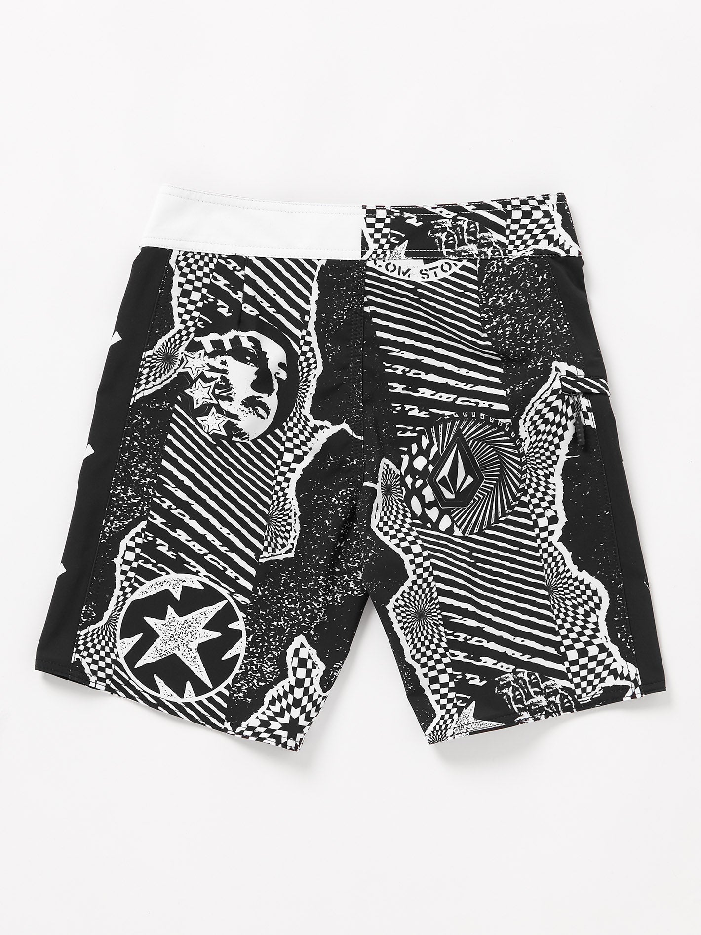 Lido Iconic Mod Boardshort - BLACK WHITE - (KIDS)