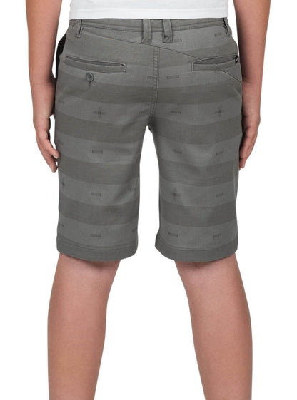 Big Boys Frickin Modern Stretch Print Shorts - Pewter (Kids)