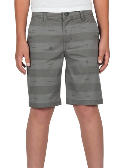 Big Boys Frickin Modern Stretch Print Shorts - Pewter (Kids)