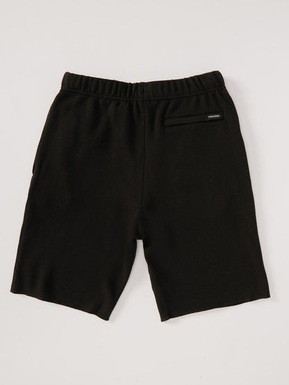 Iconic Stone Fleece Short - BLACK - (BOYS)