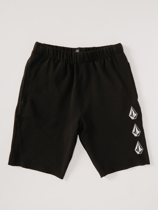 Iconic Stone Fleece Short - BLACK - (BOYS)