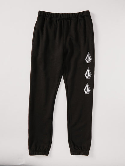 Iconic Stone Fleece Jogger - BLACK - (BOYS)