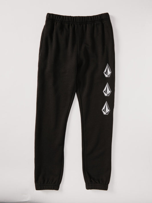 Iconic Stone Fleece Jogger - BLACK - (BOYS)