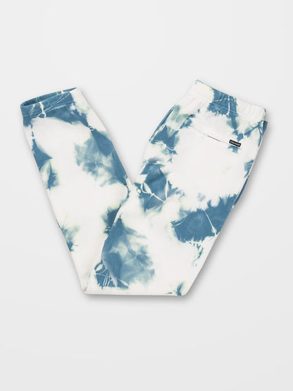 Iconic Stone Fleece Jogger - LIME TIE DYE - (BOYS)