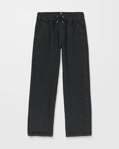 Freazy Loose Elasticated Waist Jeans - Black Wash - (KIDS)