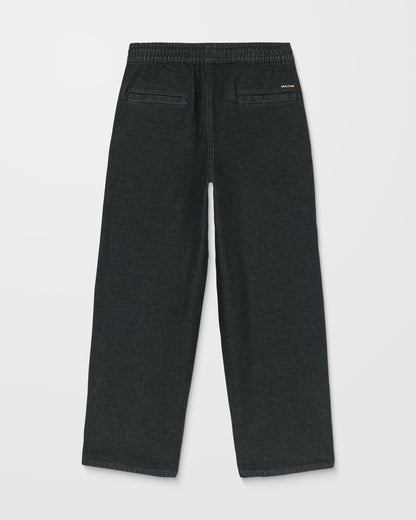 Freazy Loose Elasticated Waist Jeans - Black Wash - (KIDS)