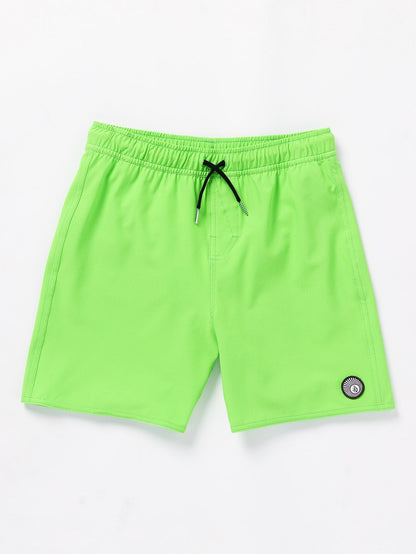 Lido Solid Trunk 15" Boardshort - ELECTRIC GREEN - (KIDS)