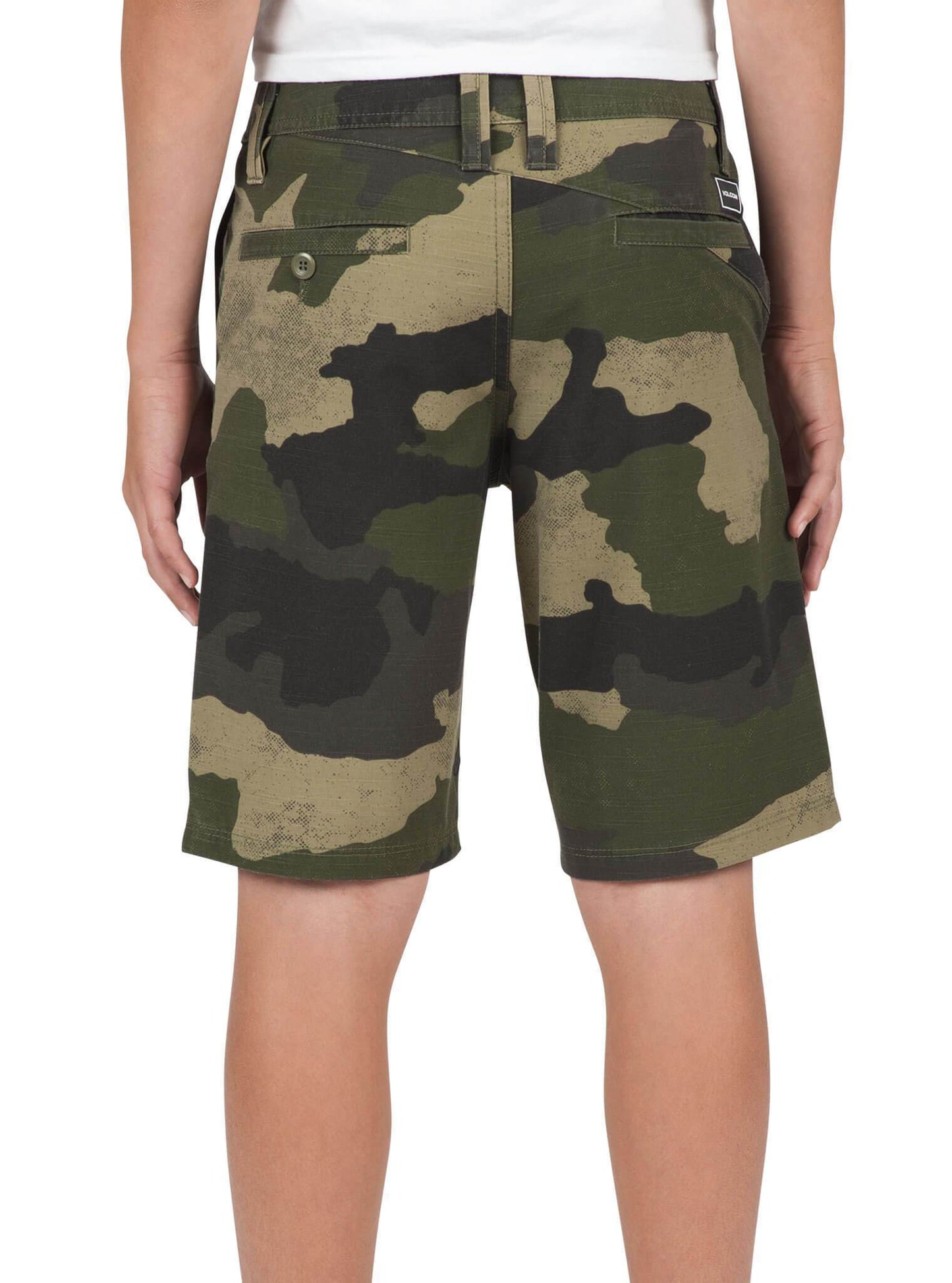 Big Boys Surf N' Turf Frickin Mix Hybrid Shorts - Light Army (Kids)