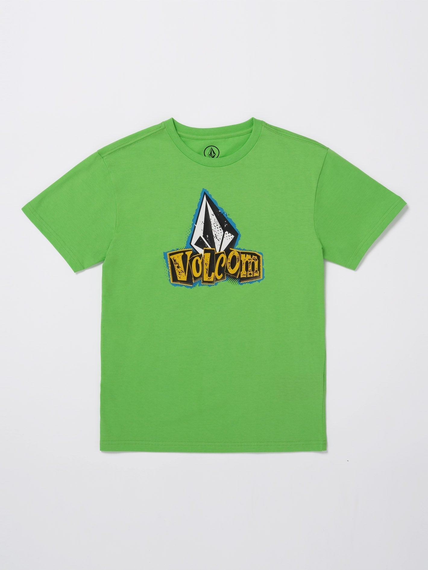 Sticker Stamp T-Shirt - ELECTRIC GREEN - (KIDS)