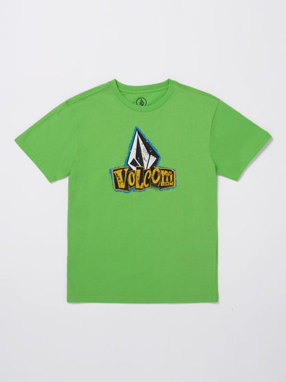 Sticker Stamp T-Shirt - ELECTRIC GREEN - (KIDS)