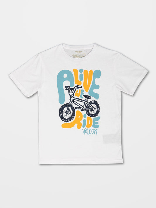 Alive We Ride T-shirt - WHITE - (KIDS)