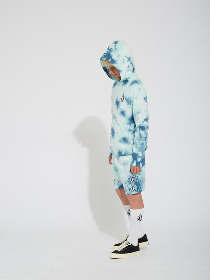 Iconic Stone Plus Hoodie - TEMPLE TEAL - (KIDS)
