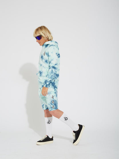Iconic Stone Plus Hoodie - TEMPLE TEAL - (KIDS)